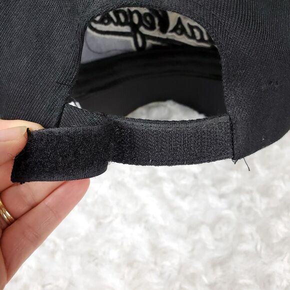 Las Vegas Velcro Baseball Cap Black OSFA - Picture 6 of 8